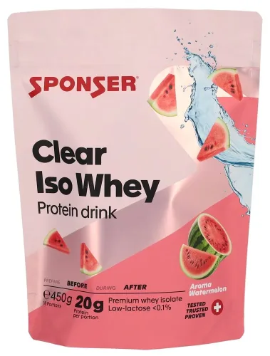 SPONSER, Sponser Getränkepulver Clear Iso Whey Watermelon (450g)