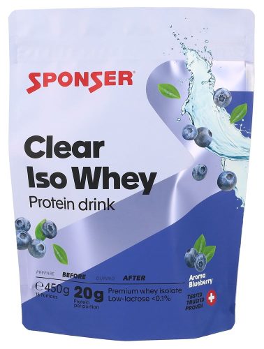 SPONSER, Sponser Getränkepulver Clear Iso Whey Blueberry (450g)