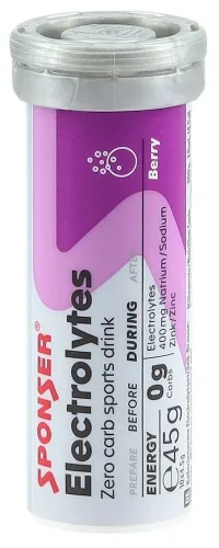 SPONSER, SPONSER - Fit & Well Brausetabletten, Electrolytes Tabs Beere 10x4.5g, One Size