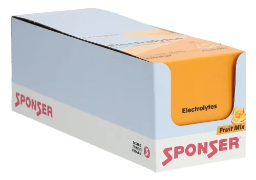SPONSER, Sponser Electrolytes Fruit Mix 12 x 10 Brausetabletten Weiss, Herren, Größe: 0