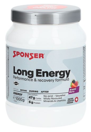 Sponser, Long Energy Berry 1000 g Getränkepulver