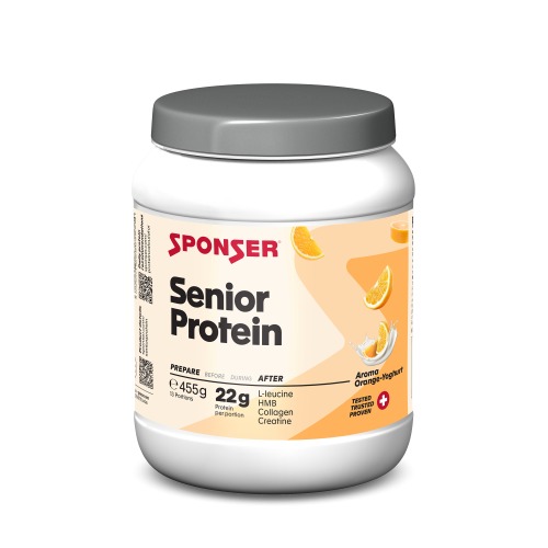 SPONSER, Sponser Senior Protein Orangen Yoghurt 455 g Proteinpulver Weiss, Herren, Größe: 0