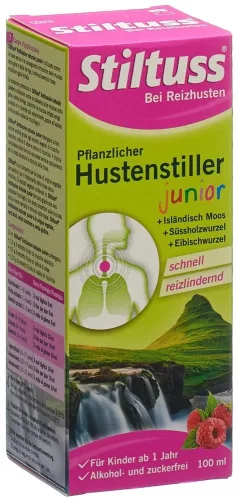 Stiltuss, Stiltuss pflanzlicher Hustenstiller Sirup Junior (100ml)