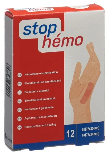Stop Hémo, STOP HEMO Pflaster 12 Stk