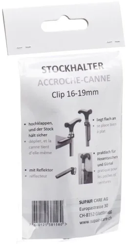 SUPAIR, SUPAIR Gehstockhalter mit Reflektor, 16-19mm (1 Stk)