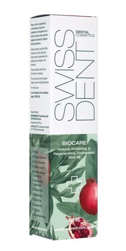 Swissdent, Swissdent Vegan Biocare Natural Whitening & Regenerating Toothpaste Zahnpasta 100 ml