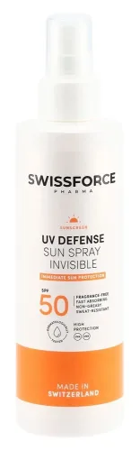 Swissforce Pharma AG, Swissforce UV Defense Unsichtbares Sonnenspray LSF 50