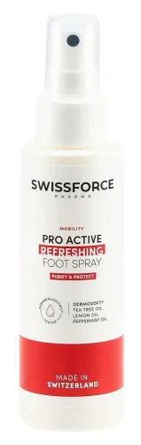 Swissforce Pharma AG, Swissforce Pro Active Refreshing ? Geruchsneutralisierendes Fußspray ? Vegan