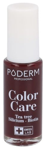 PODERM, Poderm Vernis Color Care 437 Rouge Noir (8ml)