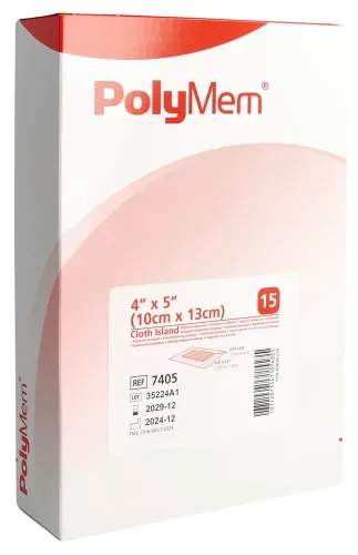 PolyMem, PolyMem Heftpflaster aus Vliesstoff, 10x13cm (15 Stk)