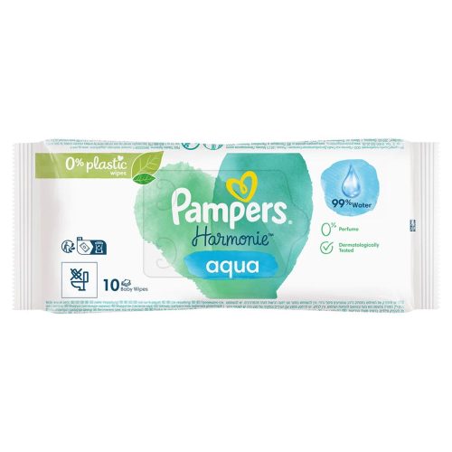 Pampers, Pampers Feuchte Tücher Aqua Travelpack (10 Stück)