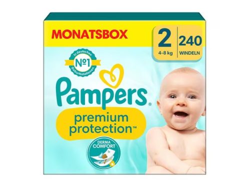Pampers, Pampers - Premium Protection Grösse 2, Monatsbox, 240STK