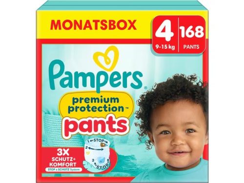 Pampers, Pampers - Premium Protection Pants Grösse 4, Monatsbox, 168STK