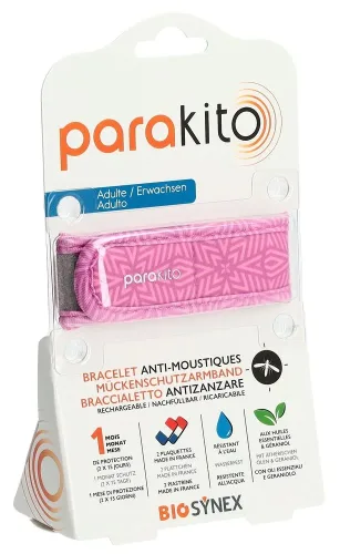 parakito, parakito Mückenarmband Erwachsene Optik violett (1 Stk)