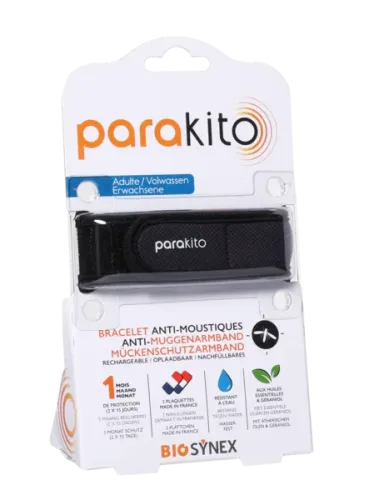 parakito, parakito Mückenarmband Erwachsene schwarz (1 Stk)