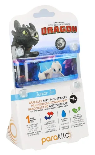 parakito, PARAKITO Armband - JUNIOR Universal Dragon, weiss (1 Stk)