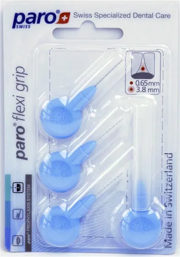 Paro, PARO Flexi Grip fein 3.8mm hellblau (4 Stk)