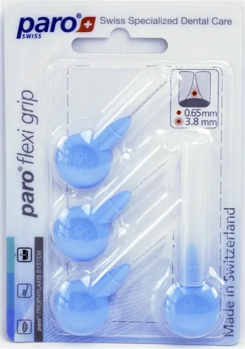 Paro, PARO Flexi Grip fein 3.8mm hellblau (4 Stk)