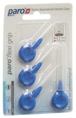 Paro, Paro Flexi Grip x-fein blau 3mm zylindrisch (4 Stk)
