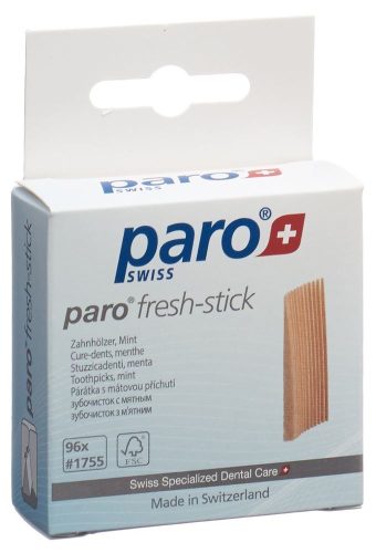 Paro, Paro Brush Sticks Zahnholz mittel Mint (96 Stk)