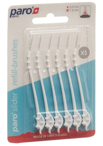 Paro, paro slider refill-brushes XS (6 Stk)