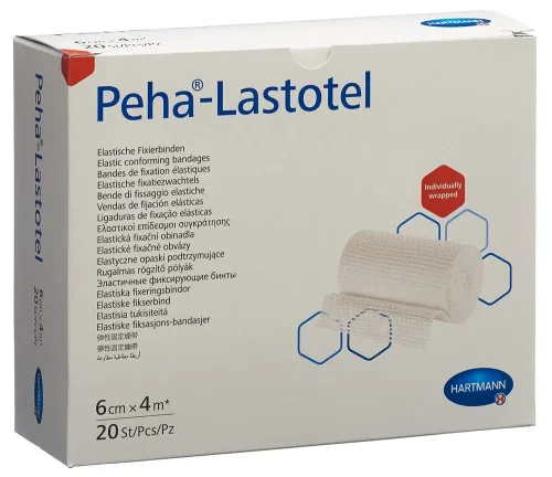 Peha-Lastotel, Peha-Lastotel Fixierbinden 6cmx4m (20 Stk)