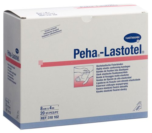 Peha-Lastotel, Peha-Lastotel Fixierbinden 8cmx4m (20 Stk)