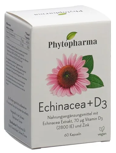 Phytopharma, Phytopharma Echinacea + Vitamin D3 Kapseln (60 Stk)