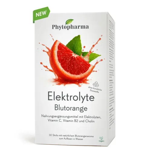 Phytopharma, Phytopharma - Elektrolyte Blutorange Sticks, 30 Stück