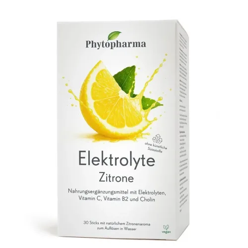Phytopharma, Phytopharma - Elektrolyte Zitrone Sticks, 30 Stück