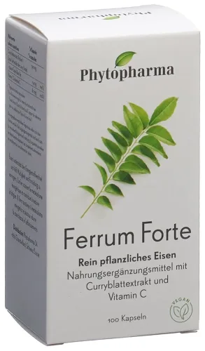 Phytopharma, Phytopharma Ferrum Forte Kapseln (100 Stk)