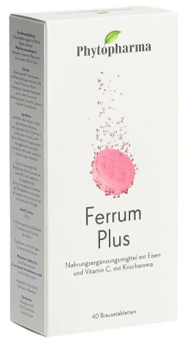 Phytopharma, Phytopharma Ferrum Plus Brausetabletten (40 Stk)
