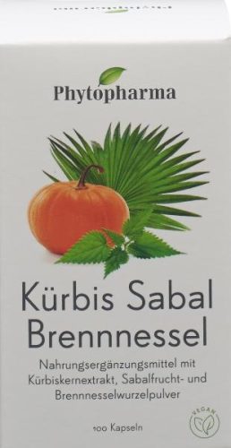 Phytopharma, Phytopharma Kürbis Sabal Brennnessel Kapseln (100 Stk)
