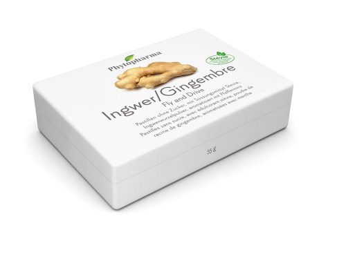 Phytopharma, Phytopharma Ingwer Fly & Drive Pastillen (40 Stk)