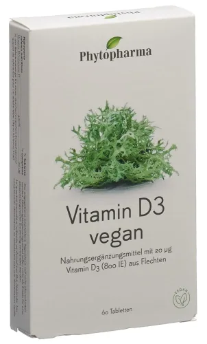 Phytopharma, Phytopharma Vitamin D3 Tabletten vegan (60 Stk)