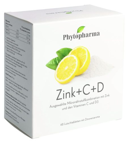 undefined, Phytopharma Zink + C + D Lutschtabletten 48 Stück