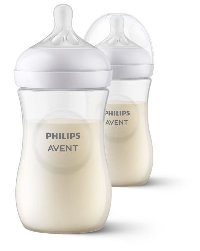 PHILIPS AVENT, 2er-Pack Babyflasche Natural Response, 260ml, ab 1M