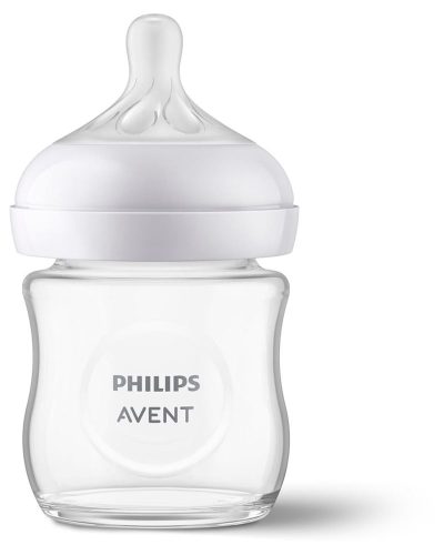 PHILIPS AVENT, Babyflasche Natural Response, Glas, 120ml, ab Geburt
