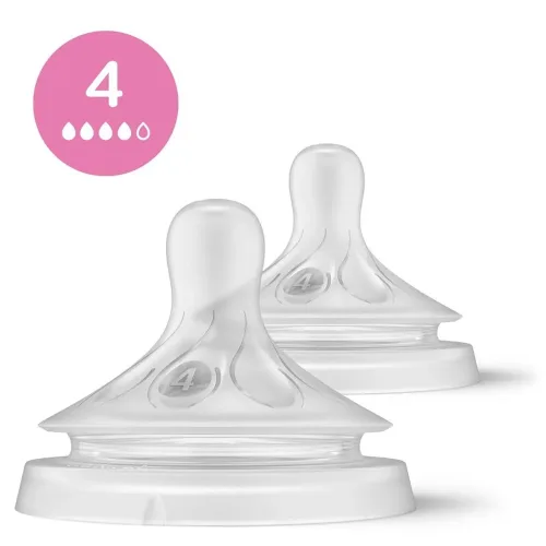 PHILIPS AVENT, Philips Avent Natural Response Sauger, Grösse 4, 3M+ (2 Stk)