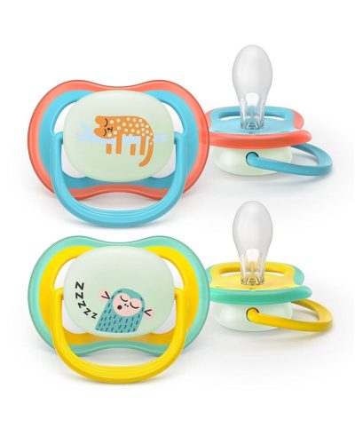 PHILIPS AVENT, 2er-Pack Schnuller ultra air Nighttime, ab 18M