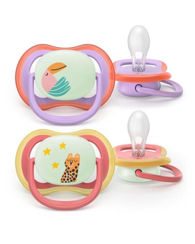PHILIPS AVENT, Philips Avent Ultra Air Nighttime Glow Schnuller ? 18m+ ? Toucan/Cat