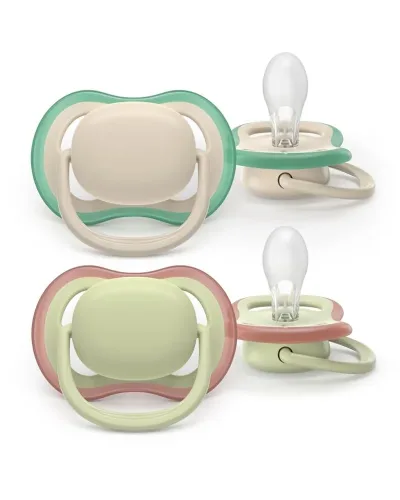 PHILIPS AVENT, Philips Avent Schnuller ultra air 6-18 Monate Doppelpack, olive/beige