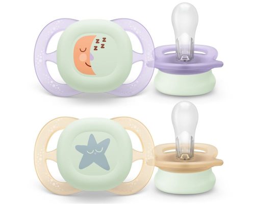 PHILIPS AVENT, Philips Avent Schnuller ultra start Nighttime Girl 0-2 Monate