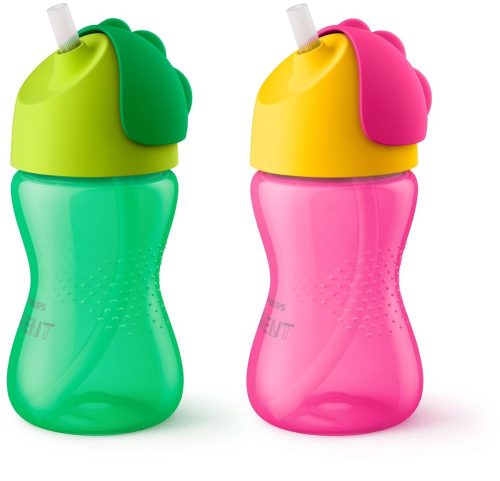 PHILIPS AVENT, Philips Avent Strohhalmbecher 300ml, 12M, grün/rosa (1 Stk)