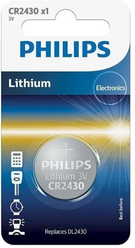 Philips Batterien Lithium Cr2430