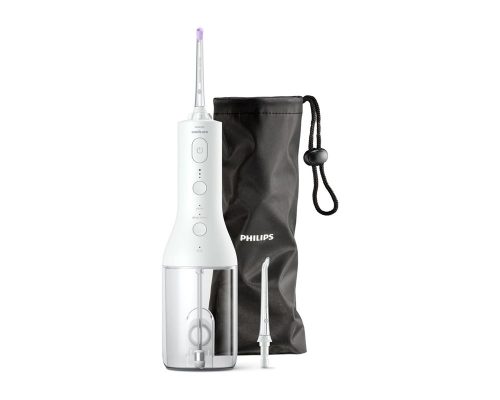 Philips Sonicare, Philips Sonicare Munddusche "kabelloser Power Flosser 3000 HX3826" 2 Stk. Aufsätze Quad Stream-Technologie, 2 Modi für die Reinigung, 3 Intensitätsstufen