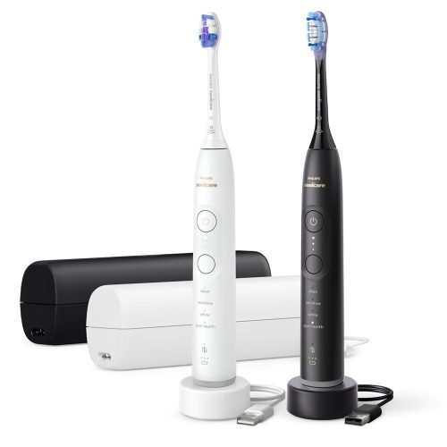 Philips Sonicare, Philips Sonicare Elektrische Zahnbürste "Series 7100 HX7429/02" 2 Stk. Aufsteckbürsten mit Andruckkontrolle, 7 Putzeinstellungen, inkl. Reiseladeetui