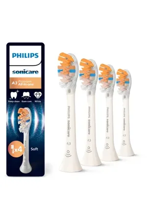 Philips Sonicare, Philips Sonicare Aufsteckbürsten "A3 Premium All-in-One" für eine gründliche Gesamtreinigung, für jedes Sonicare Handstück