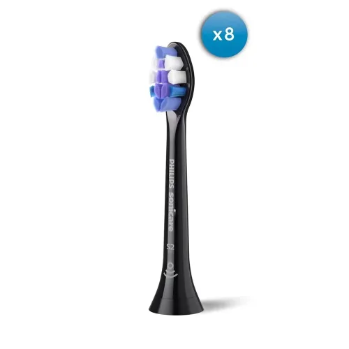 Philips, Philips Sonicare Sensitive Bürstenkopf schwarz 8 Stk