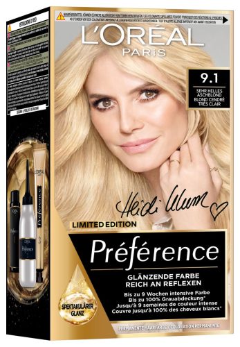 L'Oréal Paris, L'Oréal Paris - Préférence 9.1 Sehr Helles Aschblond, 1 Stück